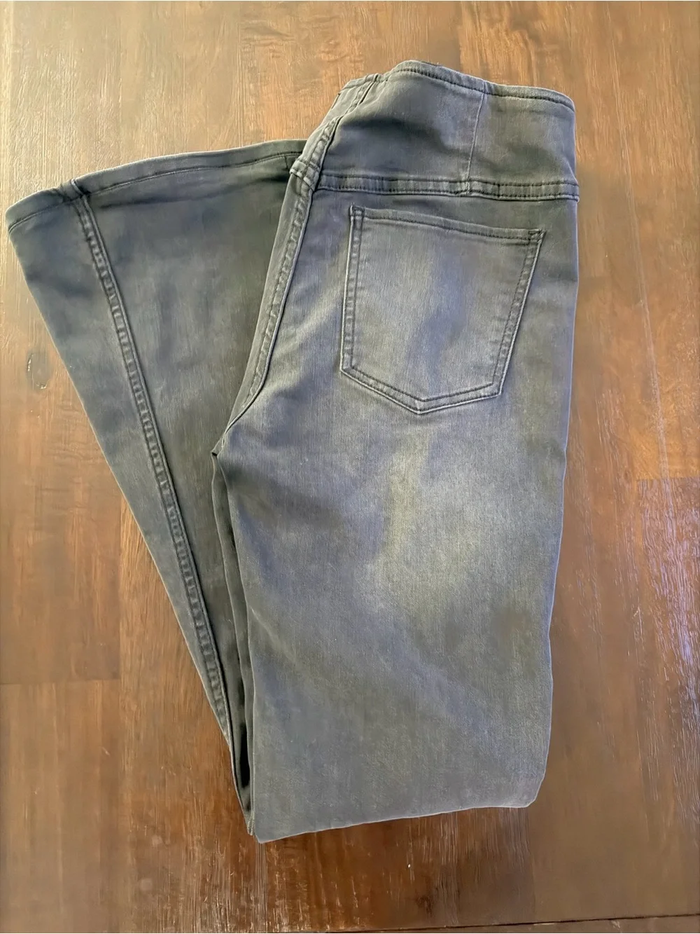 Free People We The Free Penny Pull-On Flare Jeans Gray Size 29